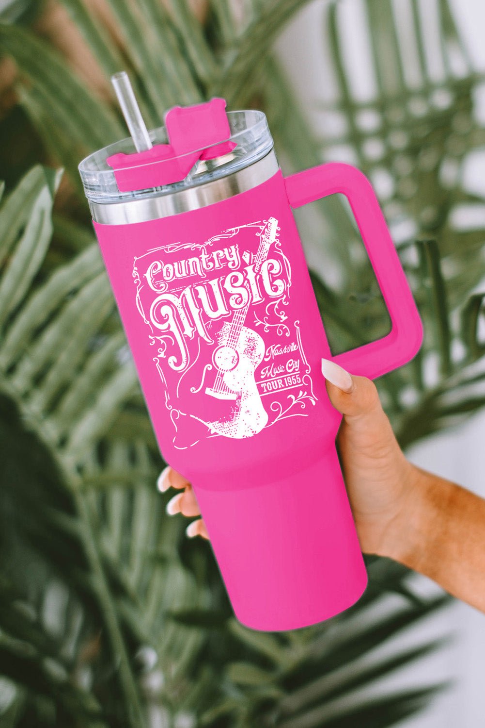 Mama Leopard Print Stainless Steel Insulate Cup with Handle 40oz - Image 37