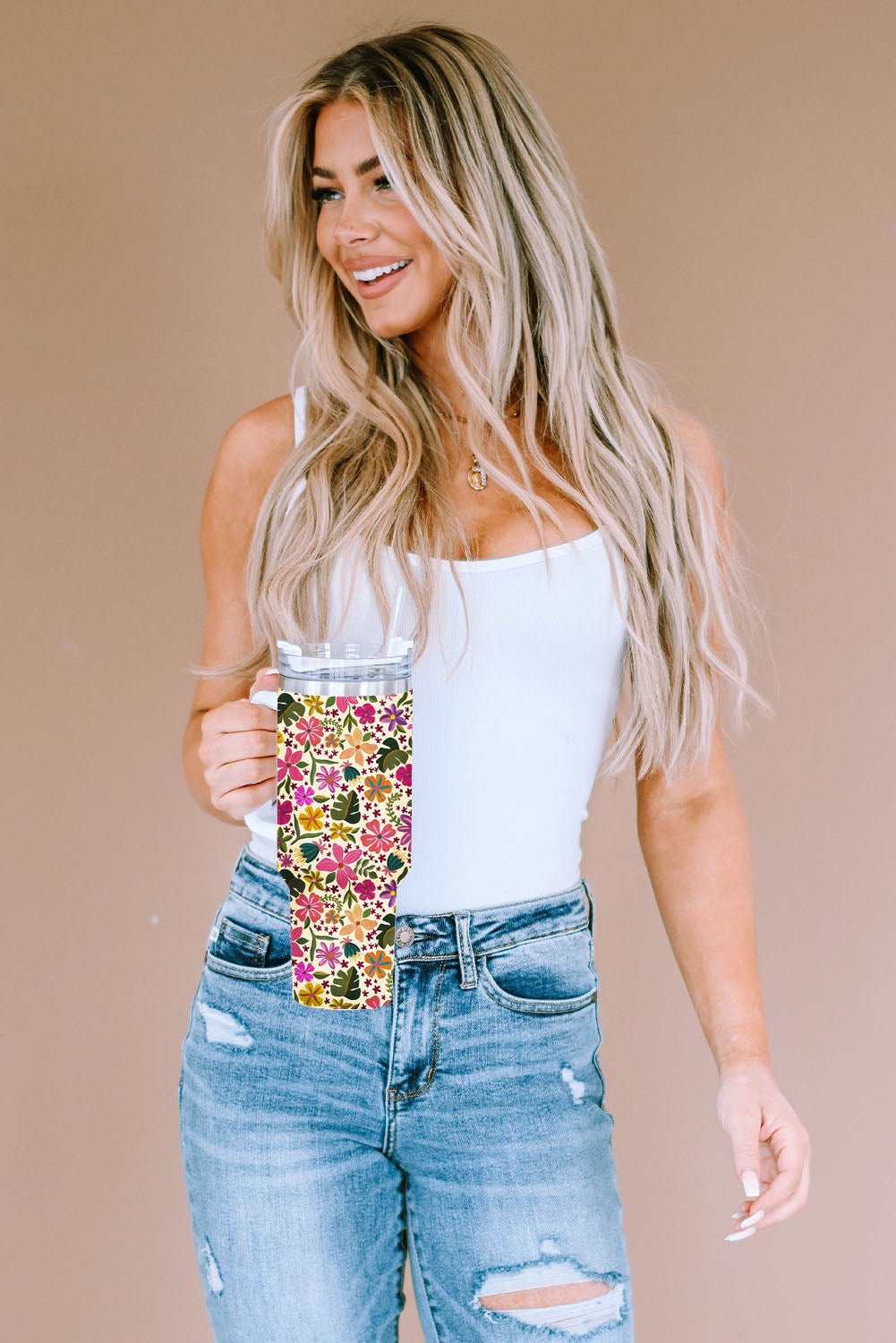 Mama Leopard Print Stainless Steel Insulate Cup with Handle 40oz - Image 57