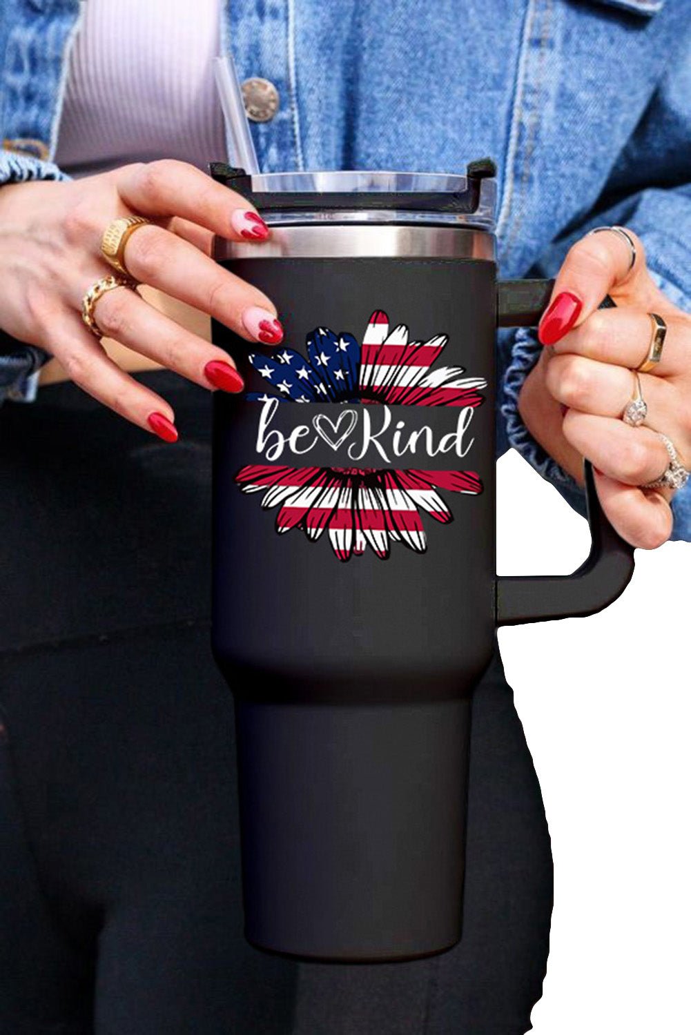 Mama Leopard Print Stainless Steel Insulate Cup with Handle 40oz - Image 71