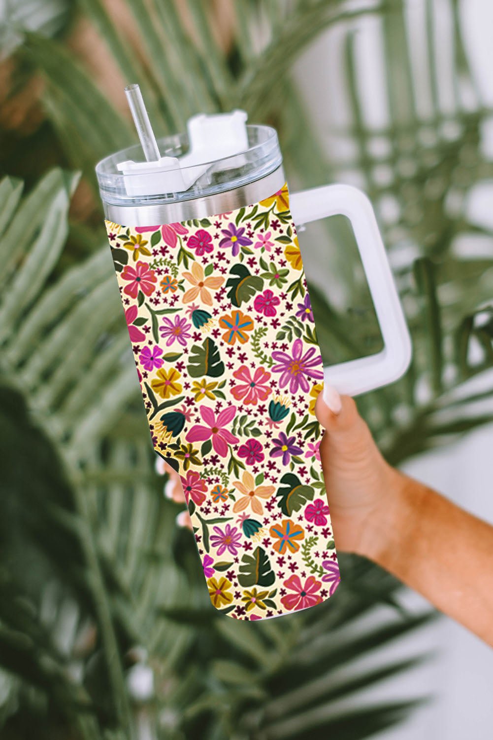 Mama Leopard Print Stainless Steel Insulate Cup with Handle 40oz - Image 53