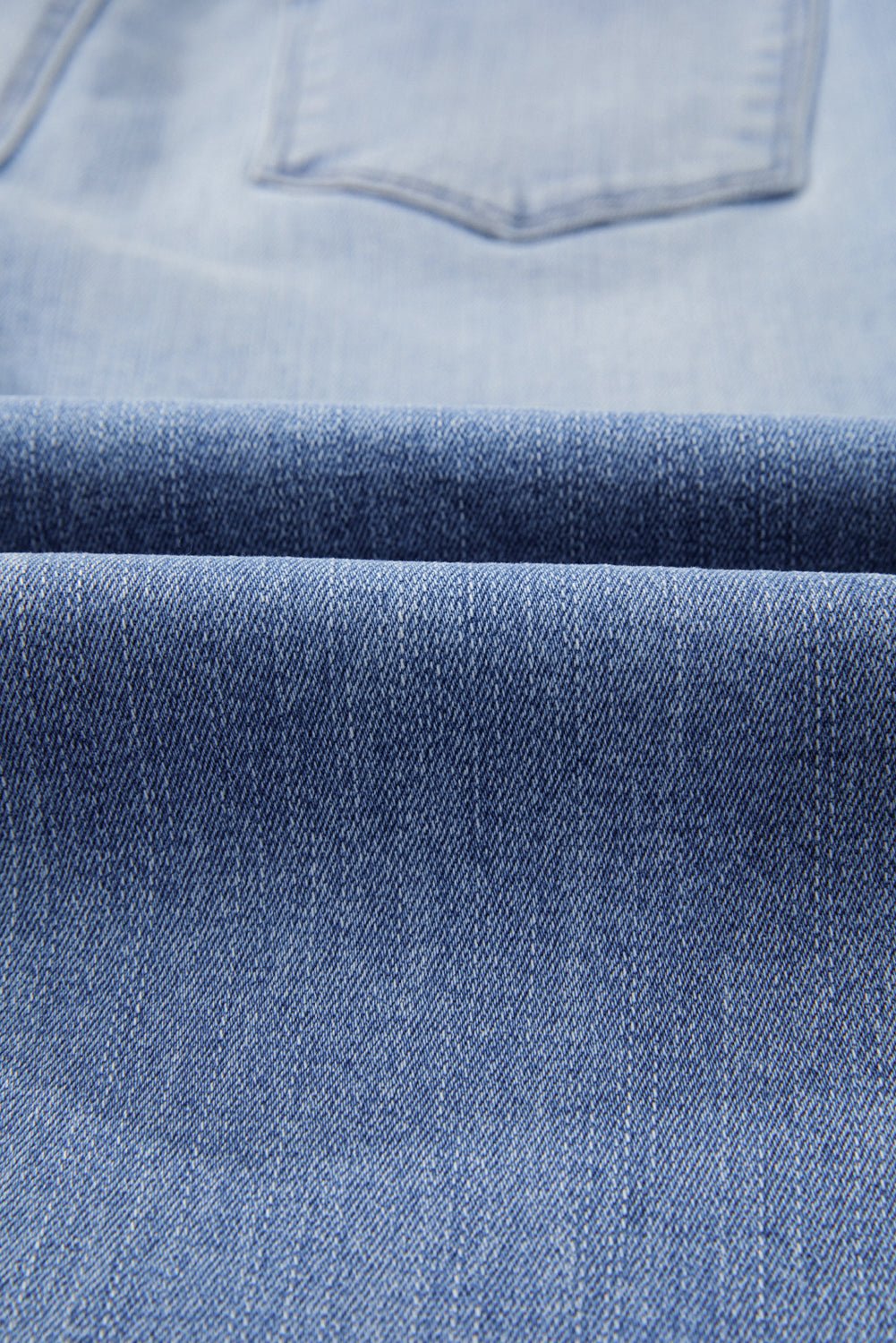 Beau Blue Mineral Wash Raw Hem High Waist Flared Jeans - Image 12