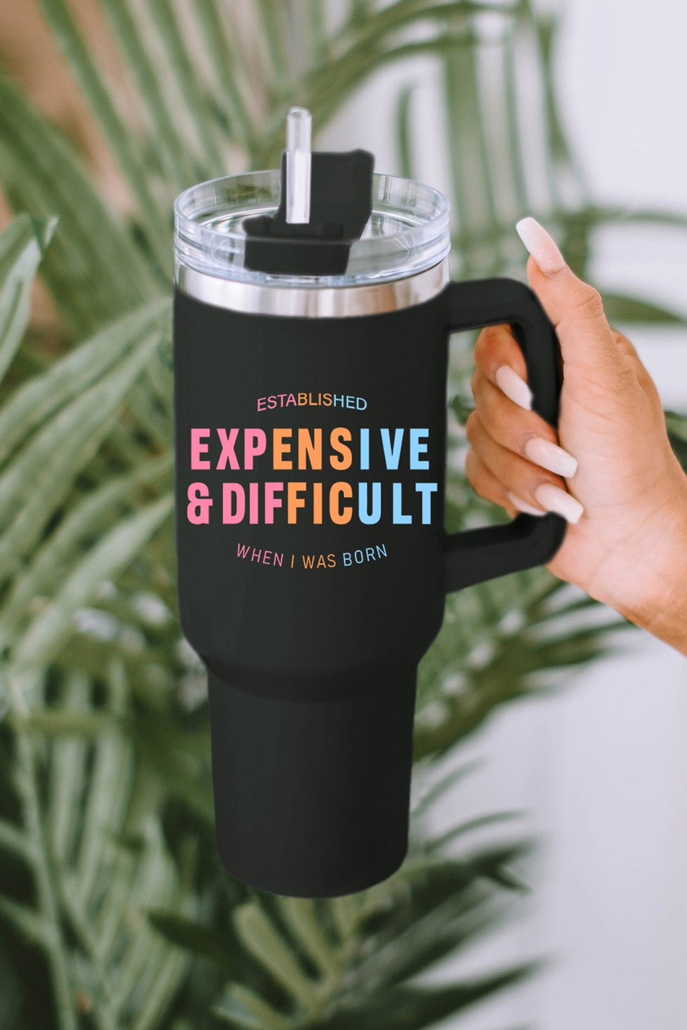 Mama Leopard Print Stainless Steel Insulate Cup with Handle 40oz - Image 50