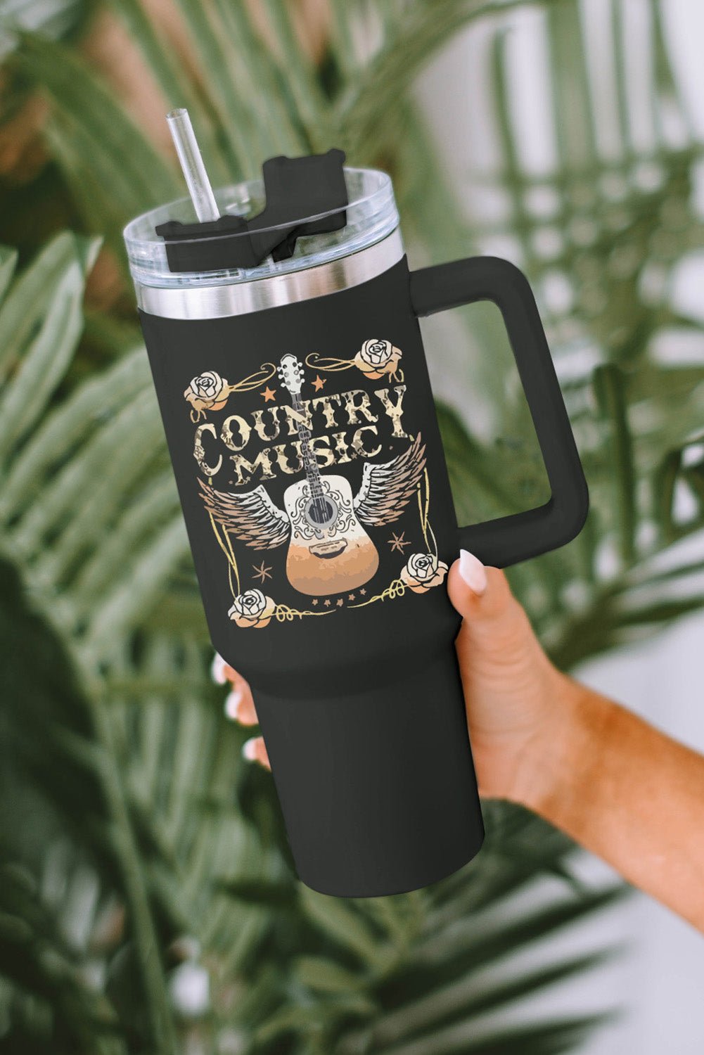 Mama Leopard Print Stainless Steel Insulate Cup with Handle 40oz - Image 32