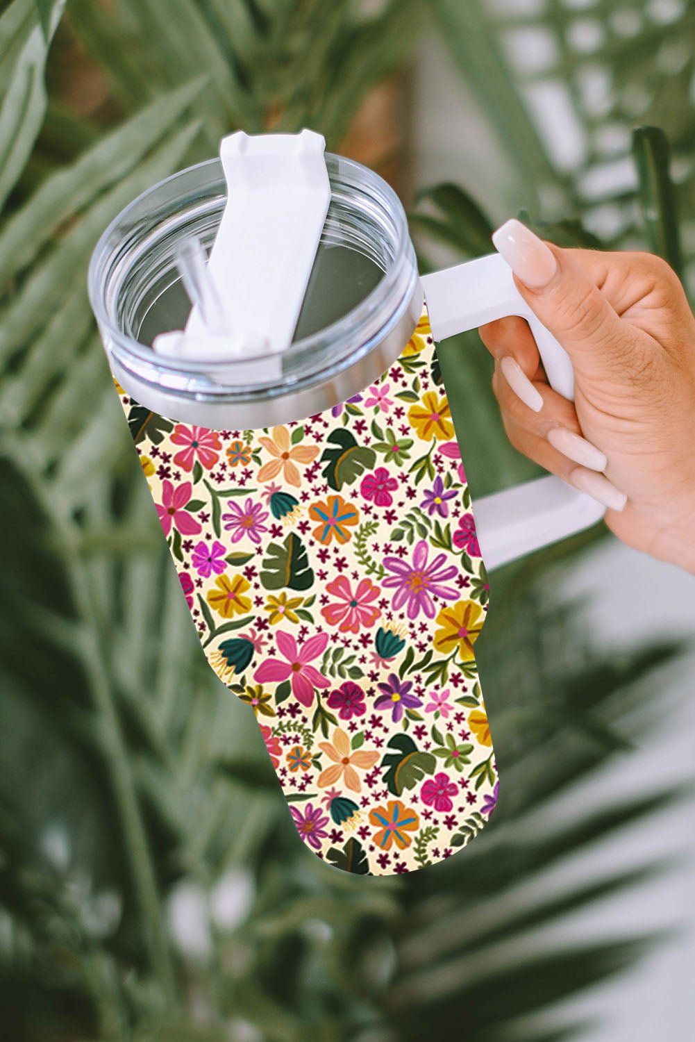 Mama Leopard Print Stainless Steel Insulate Cup with Handle 40oz - Image 56