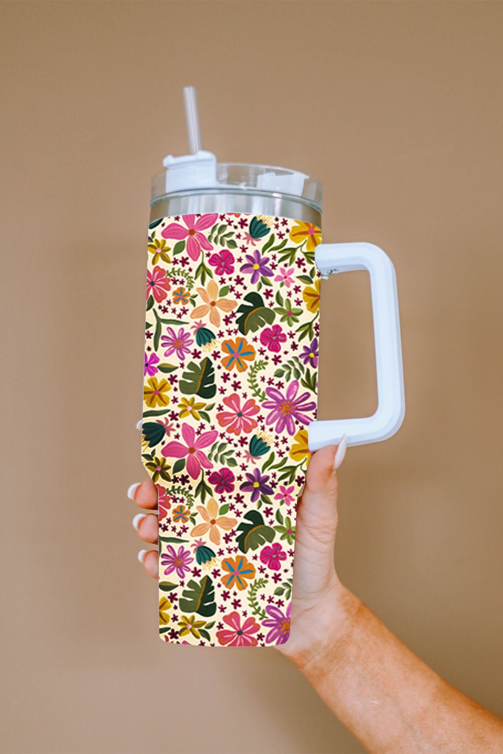 Mama Leopard Print Stainless Steel Insulate Cup with Handle 40oz - Image 55