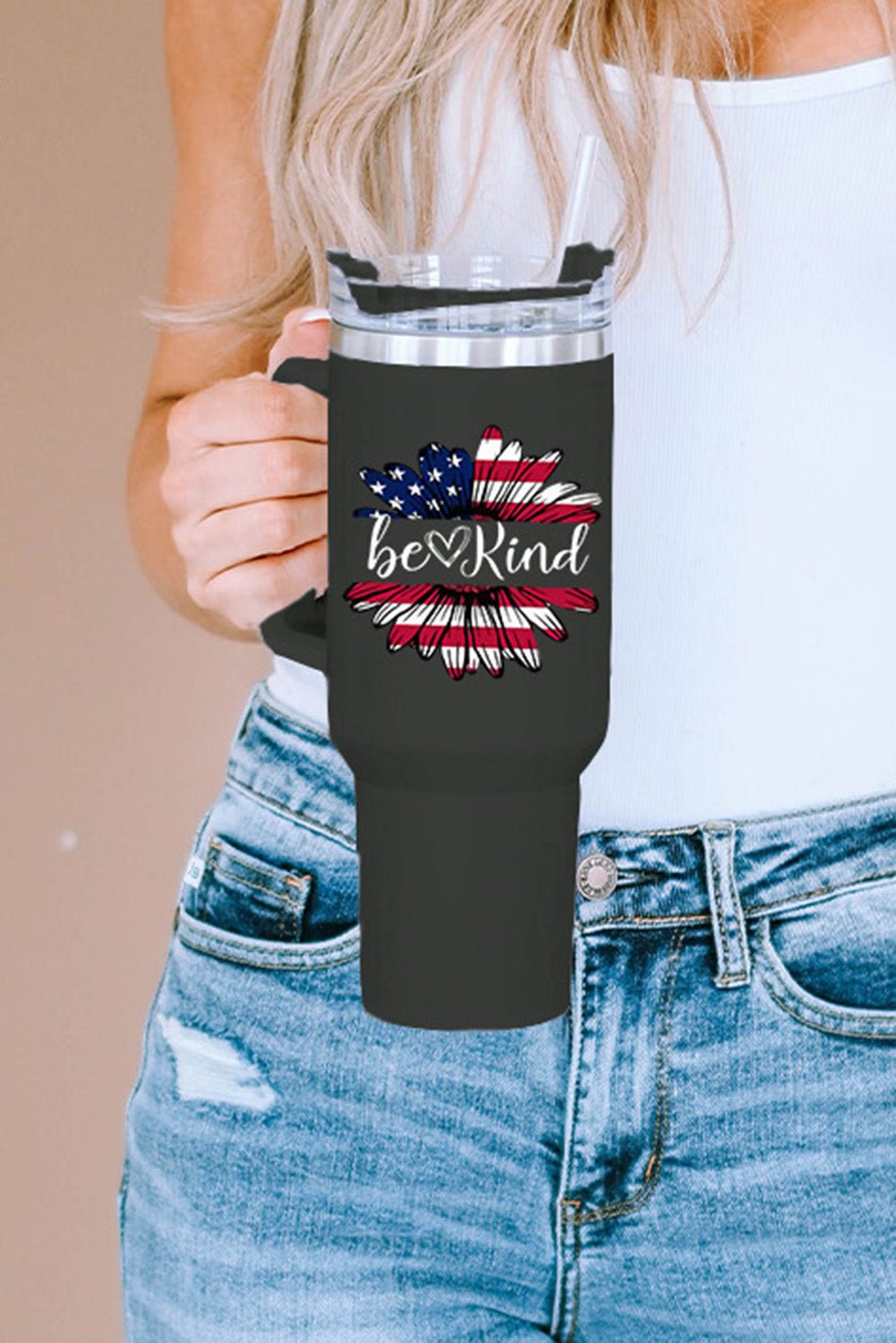 Mama Leopard Print Stainless Steel Insulate Cup with Handle 40oz - Image 69