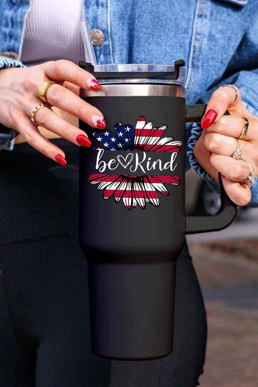 Mama Leopard Print Stainless Steel Insulate Cup with Handle 40oz - Image 65