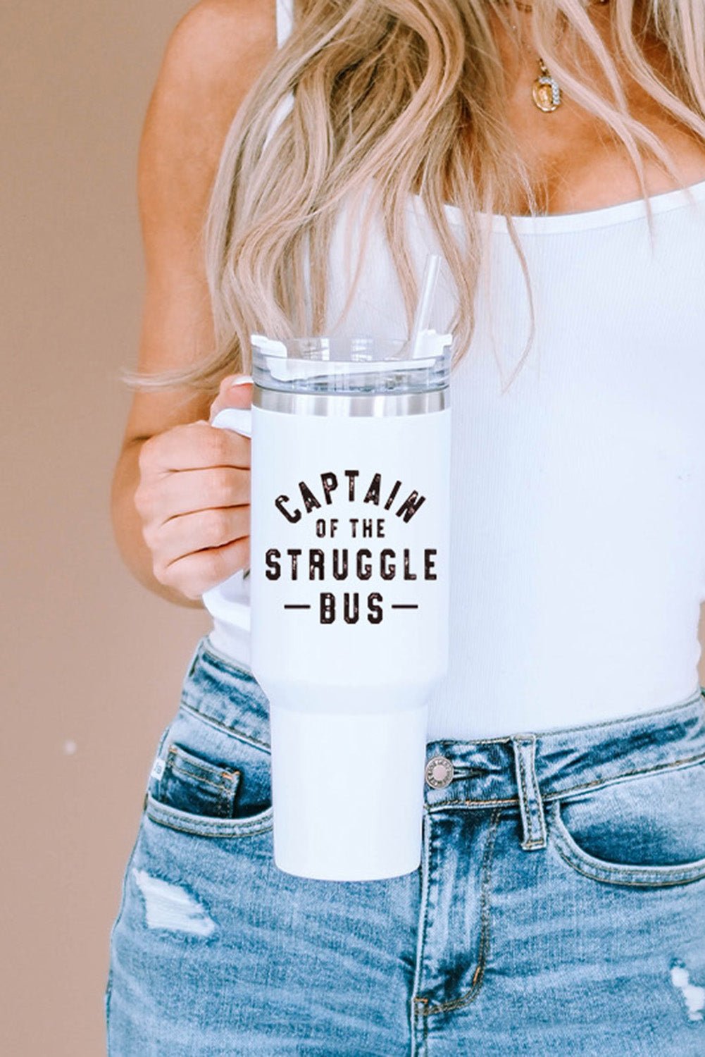 Mama Leopard Print Stainless Steel Insulate Cup with Handle 40oz - Image 76