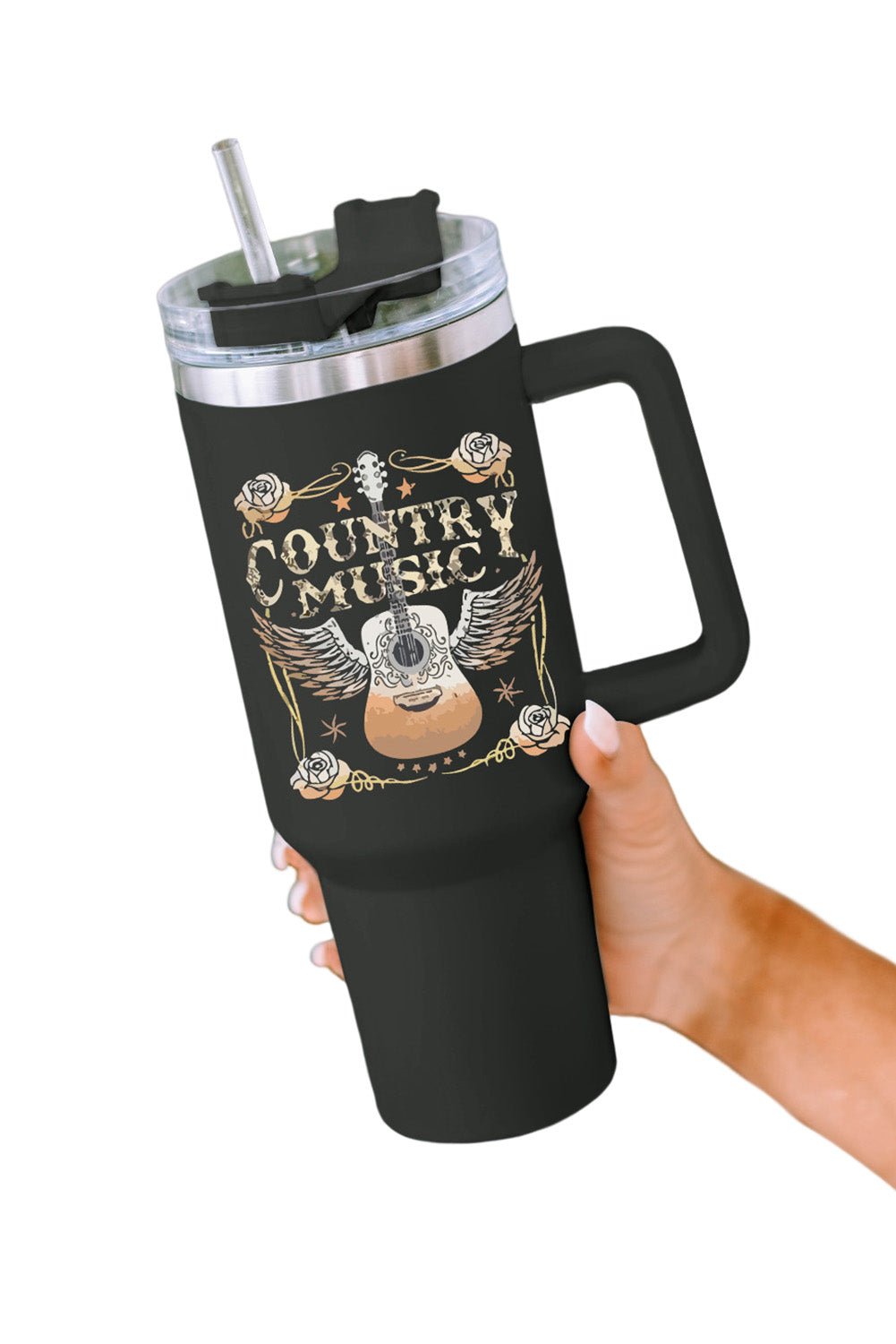 Mama Leopard Print Stainless Steel Insulate Cup with Handle 40oz - Image 36