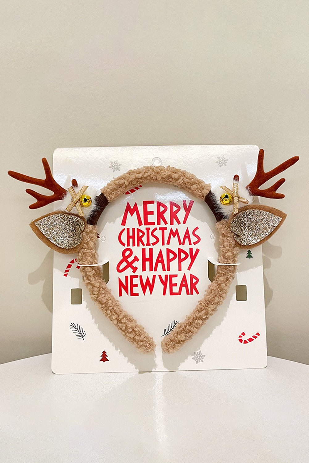 Camel Reindeer Antlers Christmas Headband - Image 3